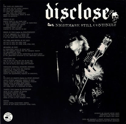 Disclose : Yesterday's Fairytale, Tomorrow's Nightmare (LP, Album, RE)
