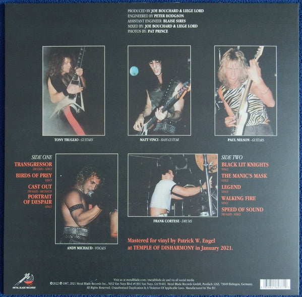 Liege Lord : Burn To My Touch (LP, Album, RE, RM)