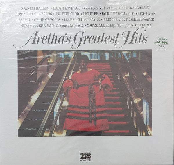 Aretha Franklin : Aretha's Greatest Hits (LP, Comp, RE)