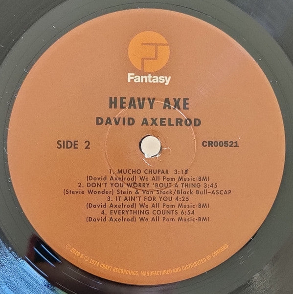 David Axelrod : Heavy Axe (LP, Album, RE, 180)