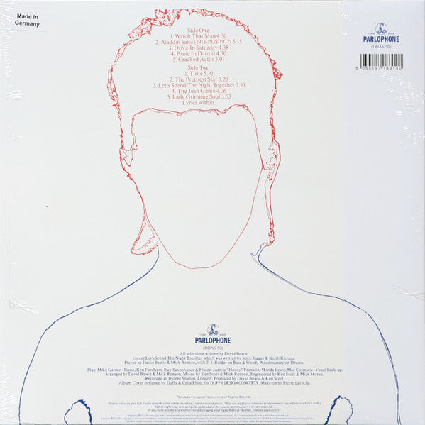 David Bowie : Aladdin Sane (LP, Album, RE, 50t)
