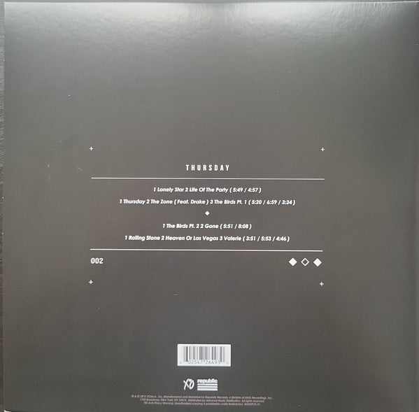 The Weeknd : Thursday (2xLP, MP, Mixtape, RE)