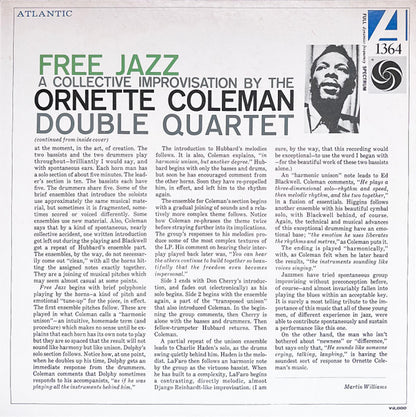 The Ornette Coleman Double Quartet = オーネット・コールマン* : Free Jazz = フリー・ジャズ (LP, Album, RE, ¥20)