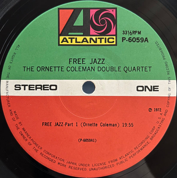 The Ornette Coleman Double Quartet = オーネット・コールマン* : Free Jazz = フリー・ジャズ (LP, Album, RE, ¥20)