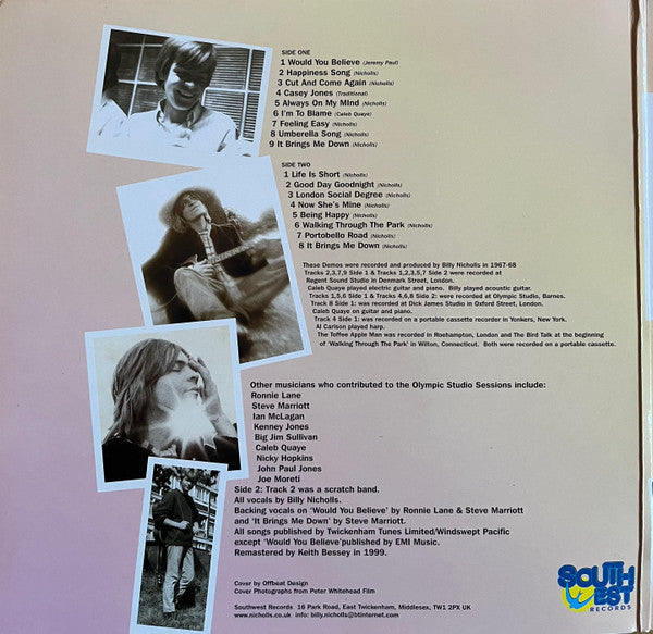 Billy Nicholls : Snapshot (LP, Comp, RM)