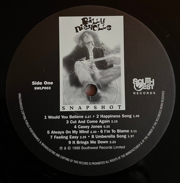 Billy Nicholls : Snapshot (LP, Comp, RM)