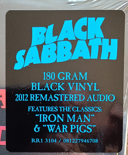 Black Sabbath – Self-Titled, 180g Vinyl, 2012 Remastered LP Black Sabbath – Self-Titled, 180g Vinyl, 2012 Remastered LP