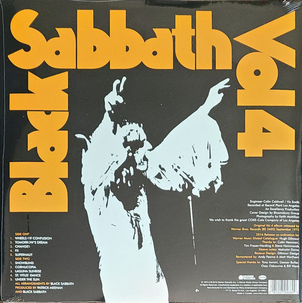 Black Sabbath : Black Sabbath Vol 4 (LP, Album, RE, RM, 180)