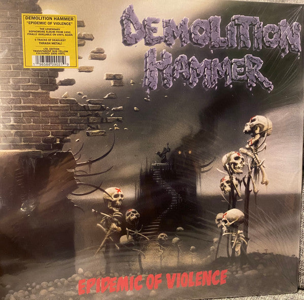 Demolition Hammer : Epidemic Of Violence (LP, Album, Ltd, RE, RM, RP, Yel)