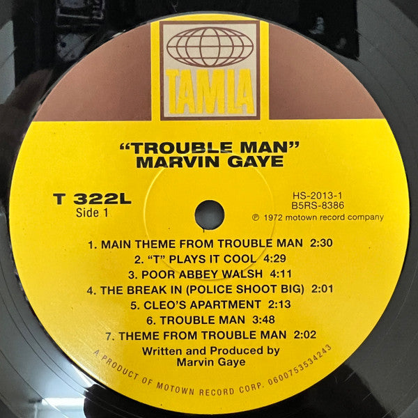 Marvin Gaye : Trouble Man (LP, Album, RE, RP)