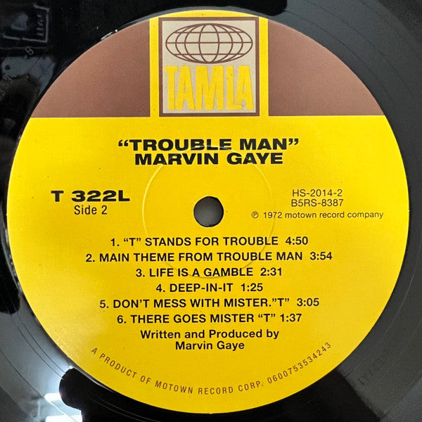 Marvin Gaye : Trouble Man (LP, Album, RE, RP)