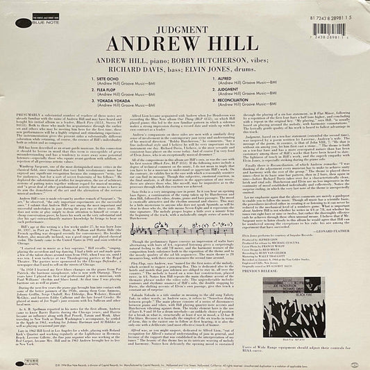 Andrew Hill : Judgment! (LP, Album, Ltd, RE, 180)