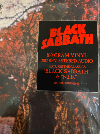 Black Sabbath : Black Sabbath (LP, Album, RE, RM, 180)