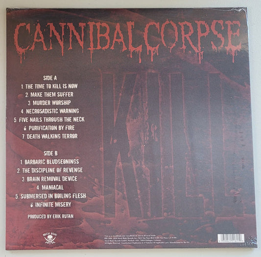 Cannibal Corpse : Kill (LP, Album, RE, RP, 180)