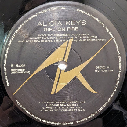Alicia Keys : Girl On Fire (2xLP, Album, RE)