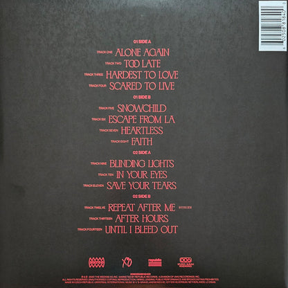 The Weeknd : After Hours (2xLP, Album)