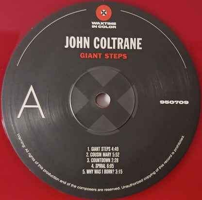 John Coltrane : Giant Steps (LP, Album, Ltd, RE, Red)