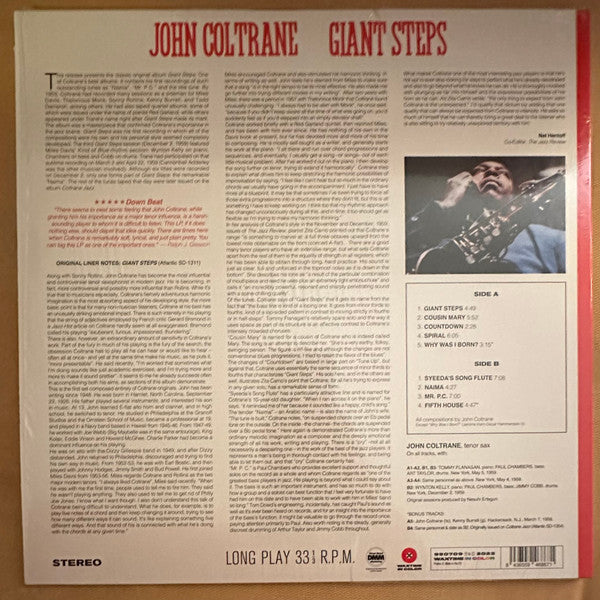 John Coltrane : Giant Steps (LP, Album, Ltd, RE, Red)