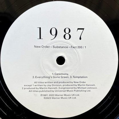 New Order : Substance (2xLP, Comp, RE, RM, 180)
