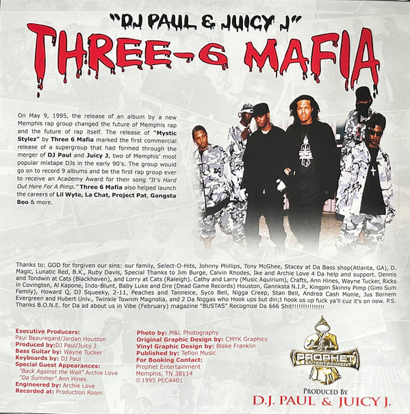 Three-6 Mafia* : Mystic Stylez (2xLP, Album, Ltd, Num, RE, RM, RP, Red)
