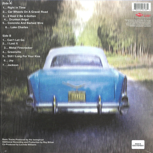 Lucinda Williams : Car Wheels On A Gravel Road (LP, Album, Ltd, RE, Yel)