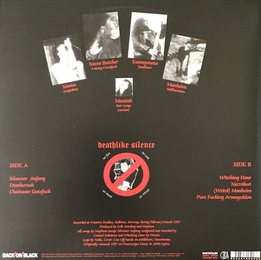 Mayhem : Deathcrush (12", EP, Ltd, RE, Cle)