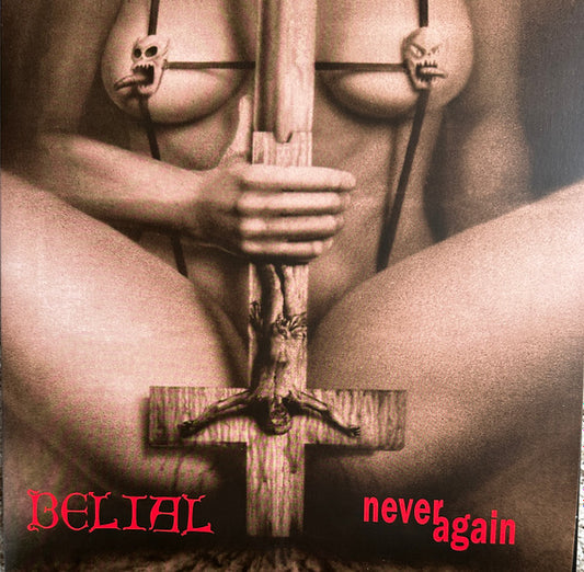 Belial : Never Again (LP, Album, Ltd, RE, Mus)