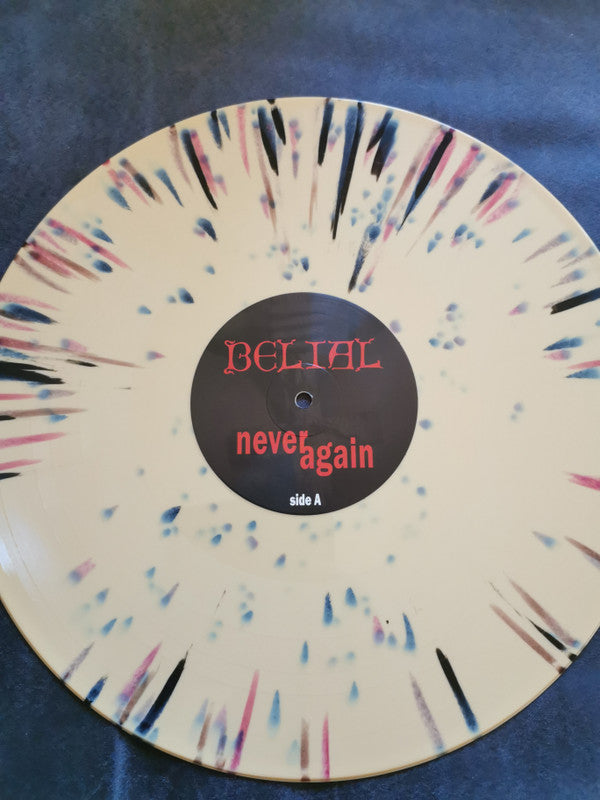 Belial : Never Again (LP, Album, Ltd, RE, Mus)