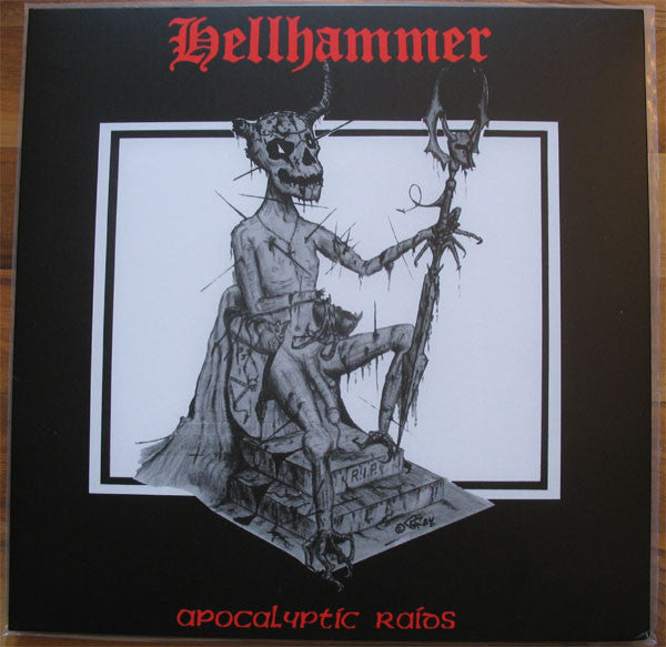Hellhammer (2) : Apocalyptic Raids (12", EP, Ltd, RE, Cle)