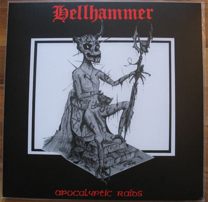 Hellhammer (2) : Apocalyptic Raids (12", EP, Ltd, RE, Cle)