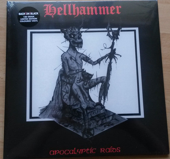 Hellhammer (2) : Apocalyptic Raids (12", EP, Ltd, RE, Cle)