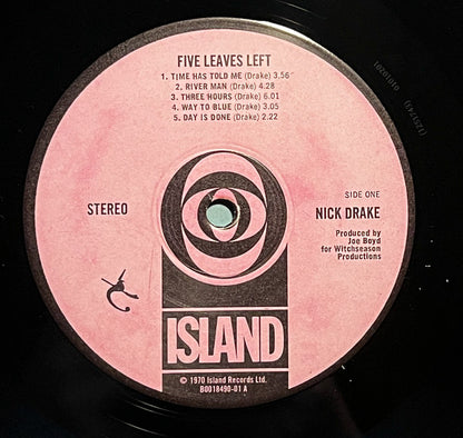 Nick Drake : Five Leaves Left (LP, Album, RE, Van)
