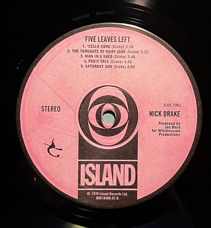 Nick Drake : Five Leaves Left (LP, Album, RE, Van)