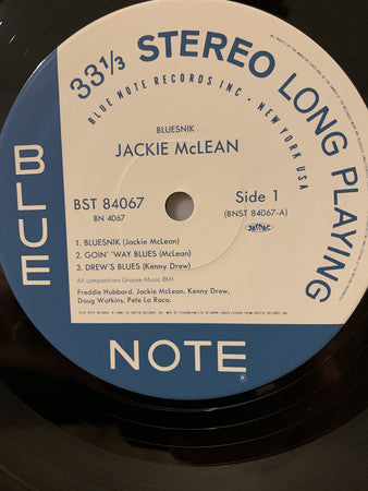 Jackie McLean : Bluesnik (LP, Album, Ltd, RE)