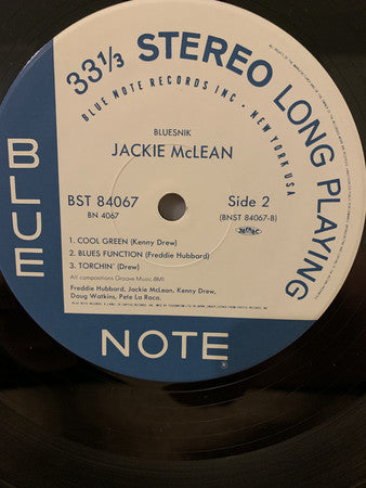 Jackie McLean : Bluesnik (LP, Album, Ltd, RE)