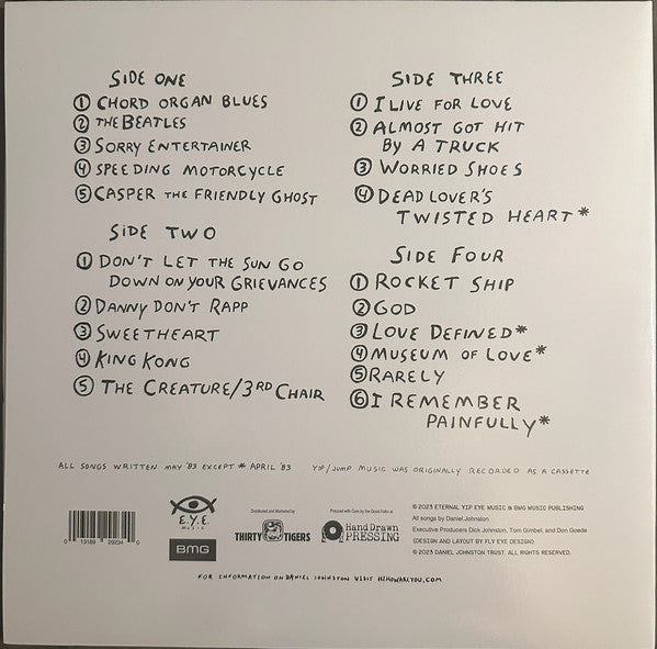 Daniel Johnston : Yip / Jump Music (2xLP, Album, RE, RM, Gat)