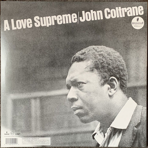 John Coltrane : A Love Supreme (LP, Album, RE, Gat)