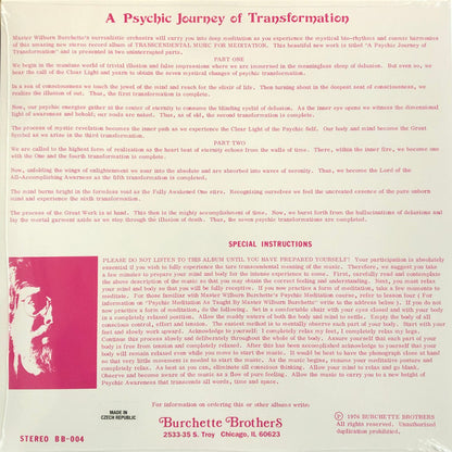 Master Wilburn Burchette's* : Transcendental Music For Meditation (LP, Album, RE)