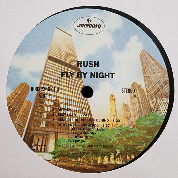 Rush : Fly By Night (LP, Album, RE, RM, 180)