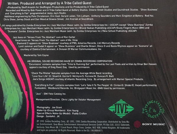 A Tribe Called Quest : The Low End Theory (2xLP, Album, RE)