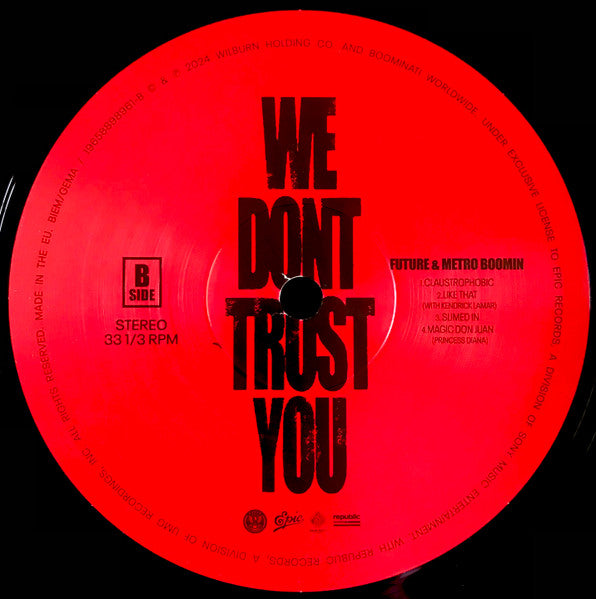 Future (4) & Metro Boomin : We Dont Trust You  (2xLP, Album)