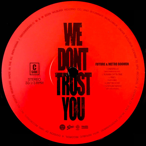 Future (4) & Metro Boomin : We Dont Trust You  (2xLP, Album)