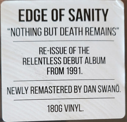 Edge Of Sanity : Nothing But Death Remains (LP, Album, RE, RM, 180)