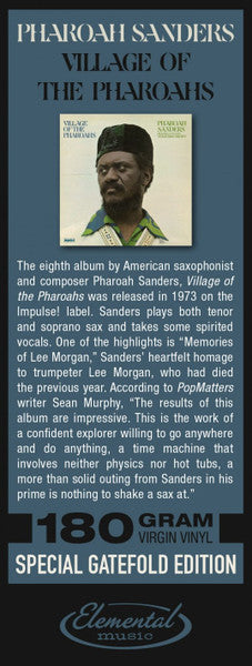 Pharoah Sanders  Featuring Vocalist  Sedatrius Brown : Village Of The Pharoahs (LP, Album, RE, Gat)