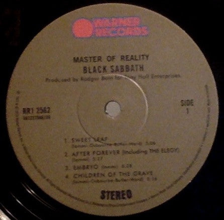 Black Sabbath : Master Of Reality (LP, Album, RE, Gat)