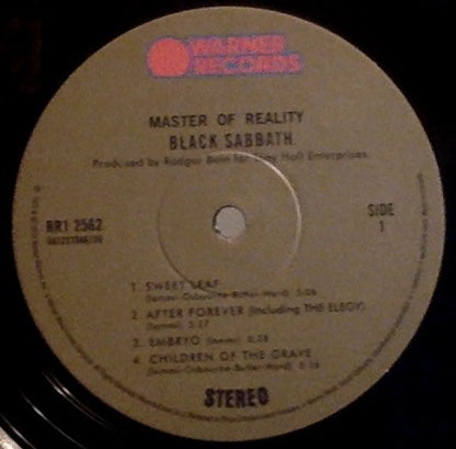 Black Sabbath : Master Of Reality (LP, Album, RE, Gat)