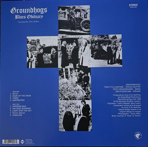 Groundhogs* : Blues Obituary (LP, Album, RE, Gol)