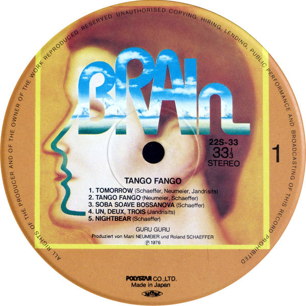 Guru Guru : Tango Fango (LP, Album, RE)