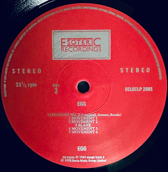 Egg (2) : Egg (LP, Album, RE)