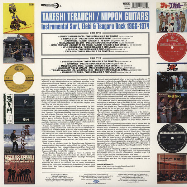 Takeshi Terauchi : Nippon Guitars (Instrumental Surf, Eleki & Tsugaru Rock 1966-1974) (LP, Comp)